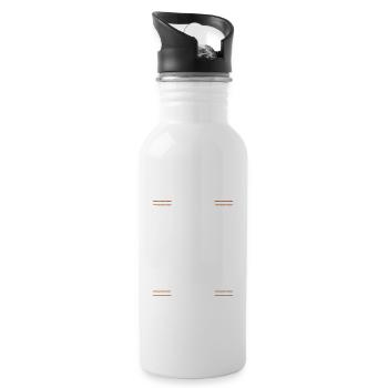 Wrestling Team - Trinkflasche mit integriertem Trinkhalm - Weiß - Rechts