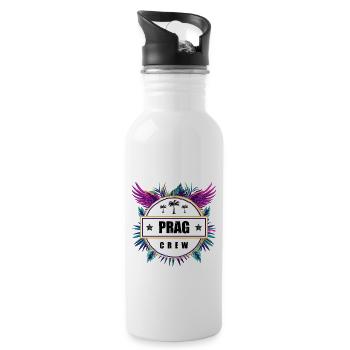 Prague Crew Tropical - Gourde avec paille intégrée - blanc - Droite