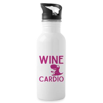 Wine Tasting Funny Wine Lover - Water bottle with straw - white - Right