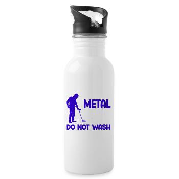 Metal Detector Shirt for Men Lucky Metal Detecting - Trinkflasche mit integriertem Trinkhalm - Weiß - Rechts