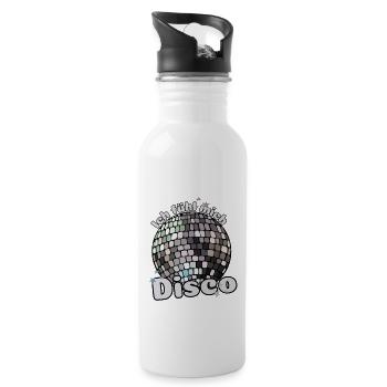 Je me sens disco ! Discothèque Discokugel Spruch - Gourde avec paille intégrée - blanc - Droite