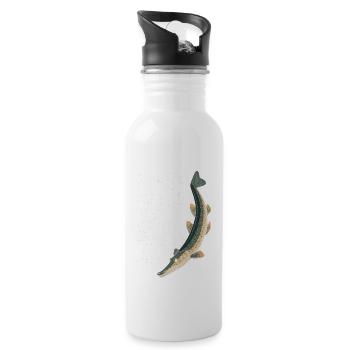 Gar - Trinkflasche mit integriertem Trinkhalm - Weiß - Rechts