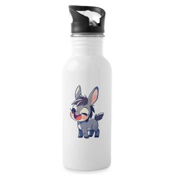 Maultiere Maultier - Trinkflasche mit integriertem Trinkhalm - Weiß - Rechts