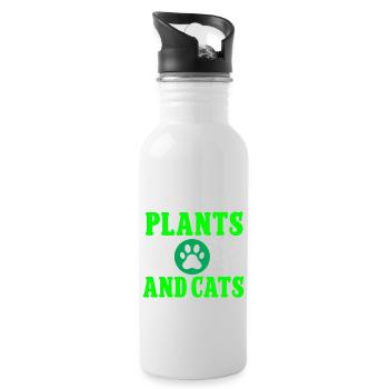 Gardening Horticulture Gardener - Trinkflasche mit integriertem Trinkhalm - Weiß - Rechts