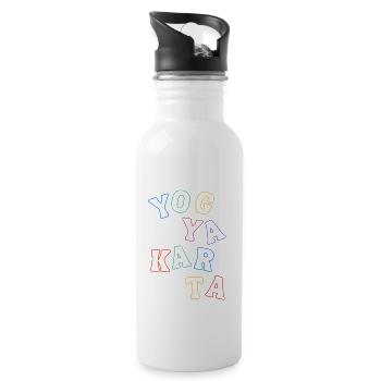 Yogyakarta Indonesia - Water bottle with straw - white - Right