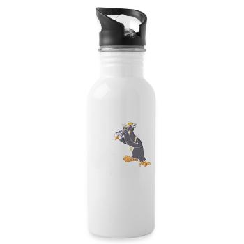 Bird Watching Cute Bird Lover - Trinkflasche mit integriertem Trinkhalm - Weiß - Rechts