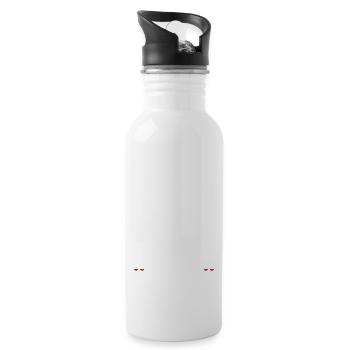 christmas wine artboard 1 - Water bottle with straw - white - Right