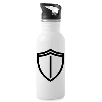 shield - Water bottle with straw - white - Right