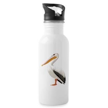 Pelicans Pelican - Water bottle with straw - white - Right
