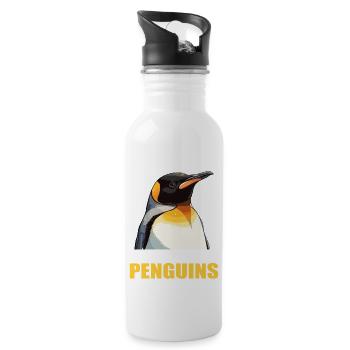 Pingouins Pingouin - Gourde avec paille intégrée - blanc - Droite