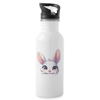Bunny Bunny - Water bottle with straw - white - Right