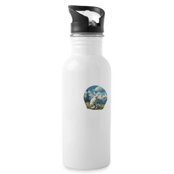 Bunny Bunny - Water bottle with straw - white - Right