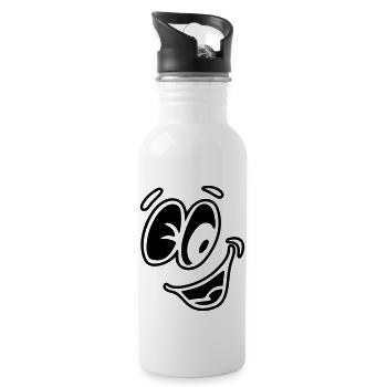 smile - Water bottle with straw - white - Right