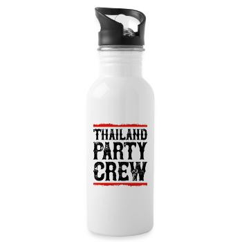 Thailand Party Crew - Water bottle with straw - white - Right