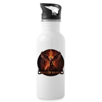 Angel - Water bottle with straw - white - Right