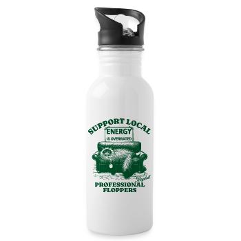 Cat Support Local Ragdoll - Water bottle with straw - white - Right