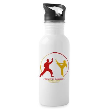 Martial art - Water bottle with straw - white - Right