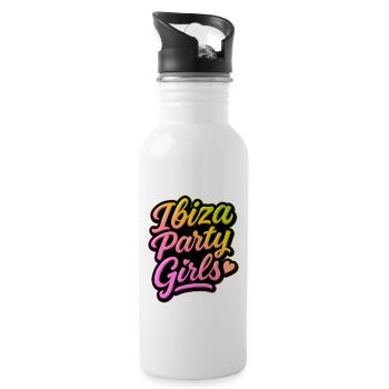 Ibiza Filles de fête Coloré - Gourde avec paille intégrée - blanc - Droite