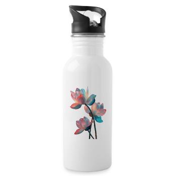 Lotus - Trinkflasche mit integriertem Trinkhalm - Weiß - Rechts