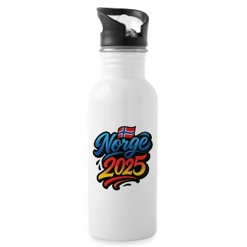 Norway 2025 - Water bottle with straw - white - Right