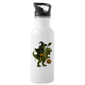 T-Rex - Trinkflasche mit integriertem Trinkhalm - Weiß - Rechts
