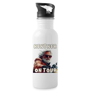 Pensioners on Tour - Water bottle with straw - white - Right