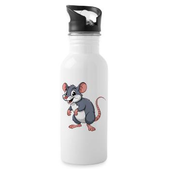 Rat - Water bottle with straw - white - Right