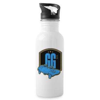 GGElite Monogram - Trinkflasche mit integriertem Trinkhalm - Weiß - Rechts