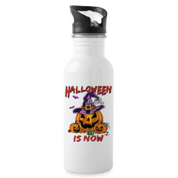 HALLOWEEN, C’EST MAINTENANT - Gourde avec paille intégrée - blanc - Droite