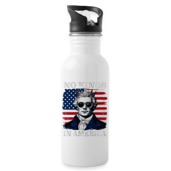 König NO KINGS IN AMERICA - Trinkflasche mit integriertem Trinkhalm - Weiß - Rechts