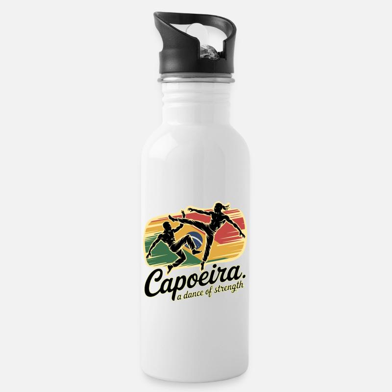 CAPOEIRA - Gourde avec paille intégrée - blanc