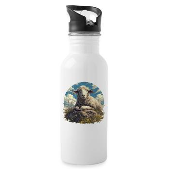 Sheep Sheep - Water bottle with straw - white - Right
