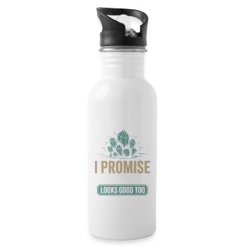 Geology Rock - Water bottle with straw - white - Right