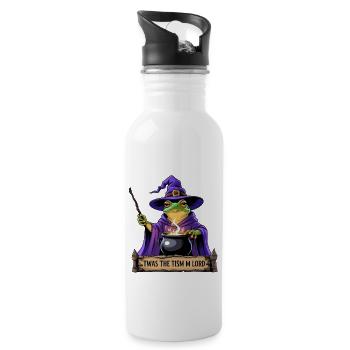 Drôle de grenouille magicien C’était le Tism M Lord Autisme TSA - Gourde avec paille intégrée - blanc - Droite