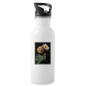 Snails Snail - Water bottle with straw - white - Right