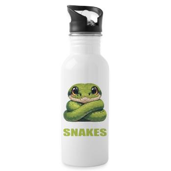 Serpents Serpent - Gourde avec paille intégrée - blanc - Droite