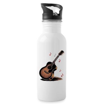 ART IN EVERY NOTE - Water bottle with straw - white - Right