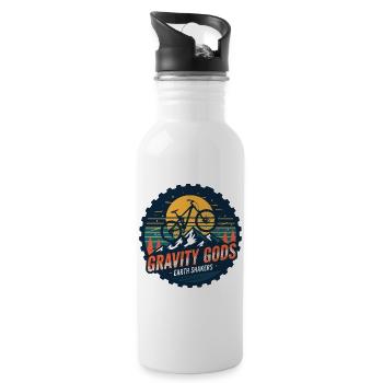 Gravity Gods Earth Shakers - Water bottle with straw - white - Right