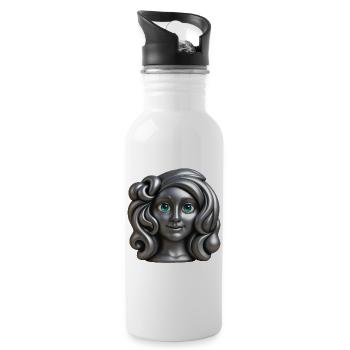 SILVER PRINCESS - baby & kids - Gourde avec paille intégrée - blanc - Droite
