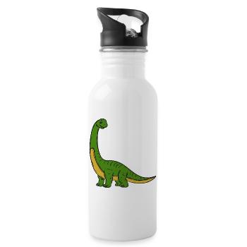 Dinosaur - Water bottle with straw - white - Right