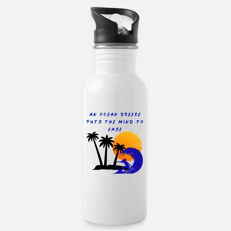 Sigura Design - Gourde avec paille intégrée - blanc