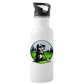 Golf Skunk - Gourde avec paille intégrée - blanc - Droite