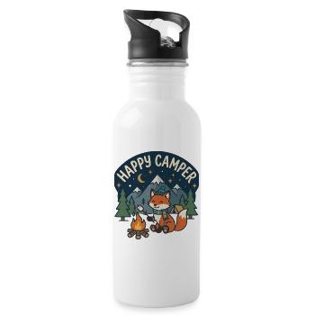 Bonne nuit campeur Fox - Gourde avec paille intégrée - blanc - Droite
