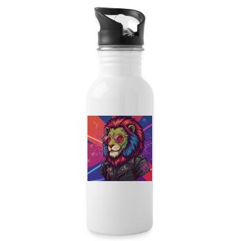 Frankensteen: The Rebel King - Trinkflasche mit integriertem Trinkhalm - Weiß - Rechts