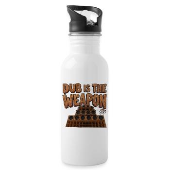 Reggae Weapon - Water bottle with straw - white - Right