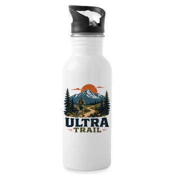 Trailrunning – Ultra Trail - Trinkflasche mit integriertem Trinkhalm - Weiß - Rechts