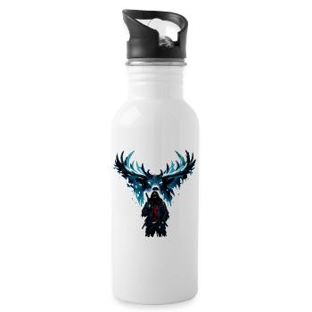 Vol de nuit Blue Phoenix - Gourde avec paille intégrée - blanc - Droite