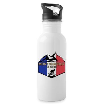 Mount Ventoux Deluxe - Trinkflasche mit integriertem Trinkhalm - Weiß - Rechts