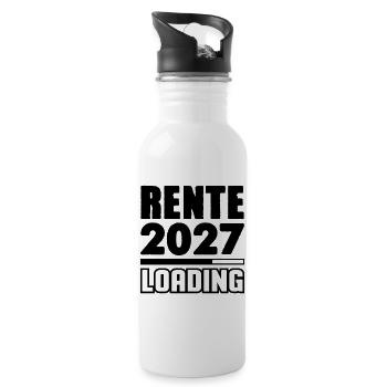 Pension 2027 Loading - Water bottle with straw - white - Right