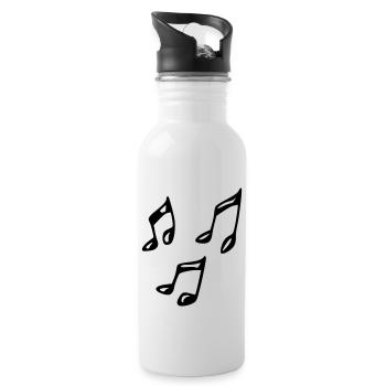 Note - Trinkflasche mit integriertem Trinkhalm - Weiß - Rechts